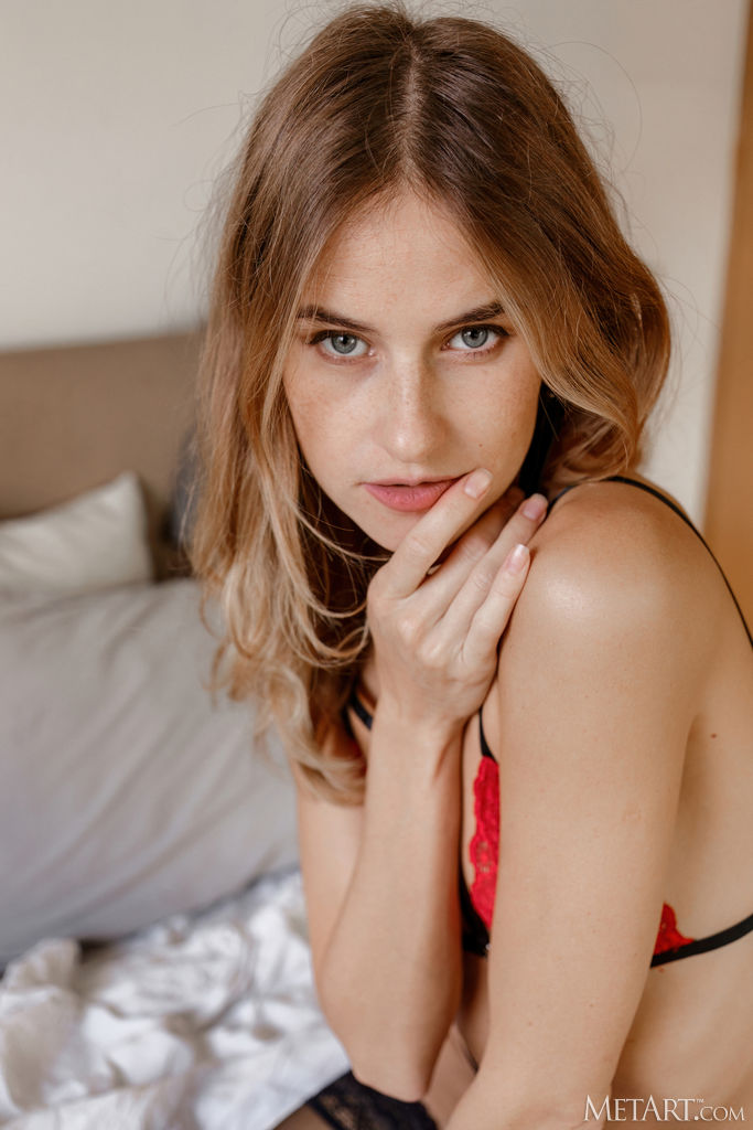 Corinna Monet Freckle-faced Ukrainian Brunette's Big Blue Eyes