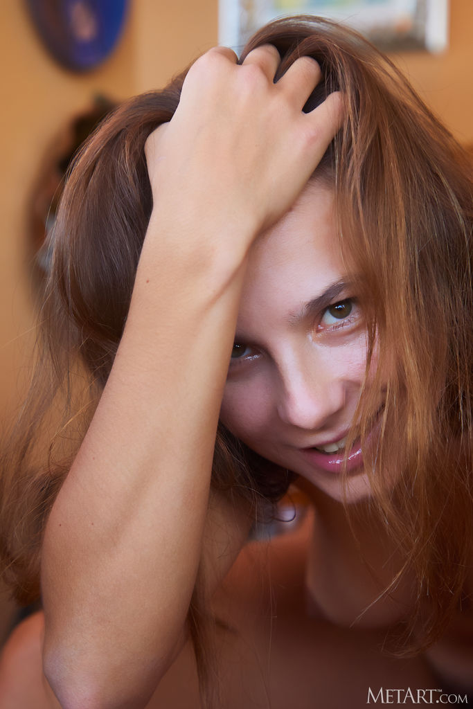Belka Reveals When She Lifts The Hem To Expose The Soft Hair That Adorns Her Mound Of Venus