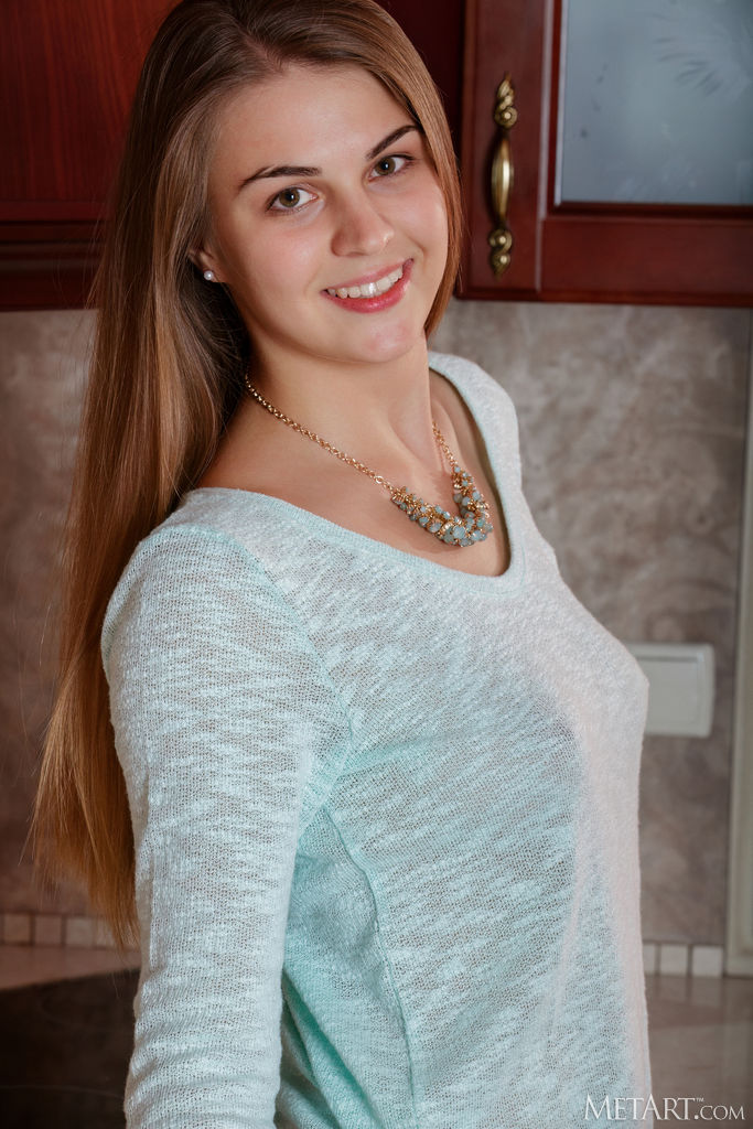 Moldovan Beauty Bella Libre Wriggle Out Of Her Bun-hugging Jean Shorts
