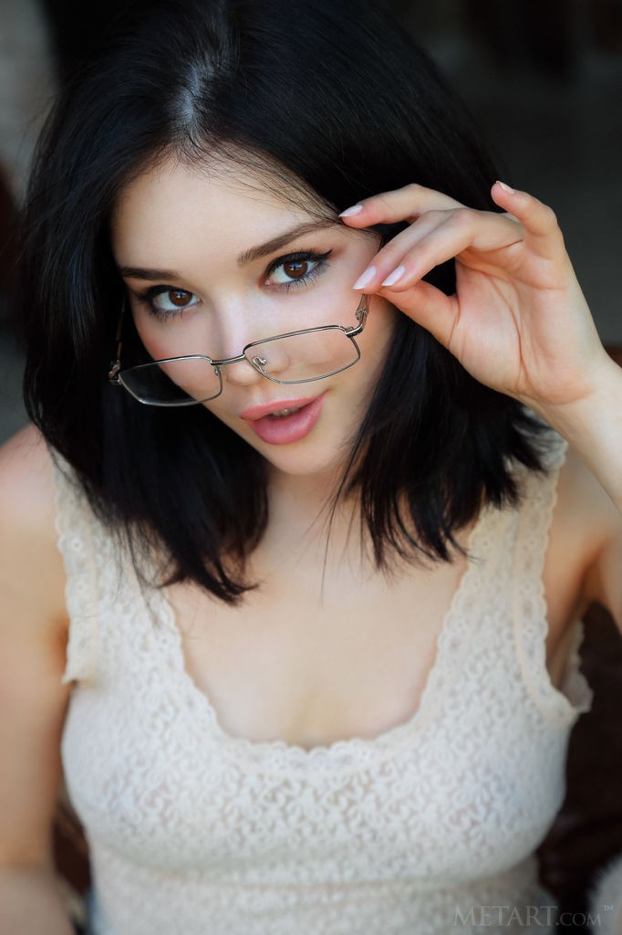 Malena - Cute black-haired beauty loves to get naughty outdoors