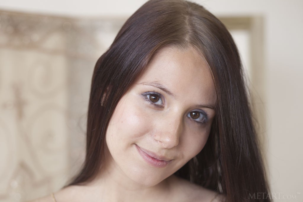 Vanessa Angel - Pretty brunette teen and her petite, cute body