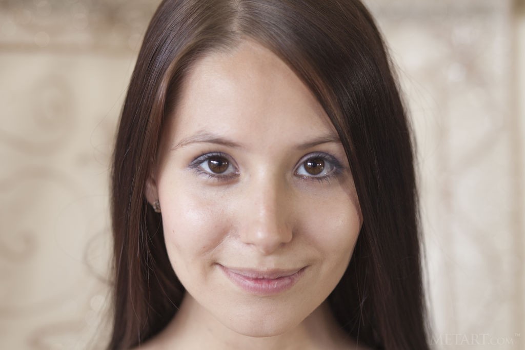 Vanessa Angel - Pretty brunette teen and her petite, cute body