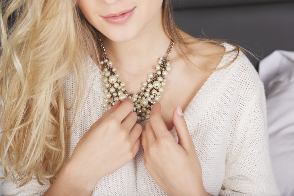 Candice B - Wearing nothing but a necklace is her favorite outfit