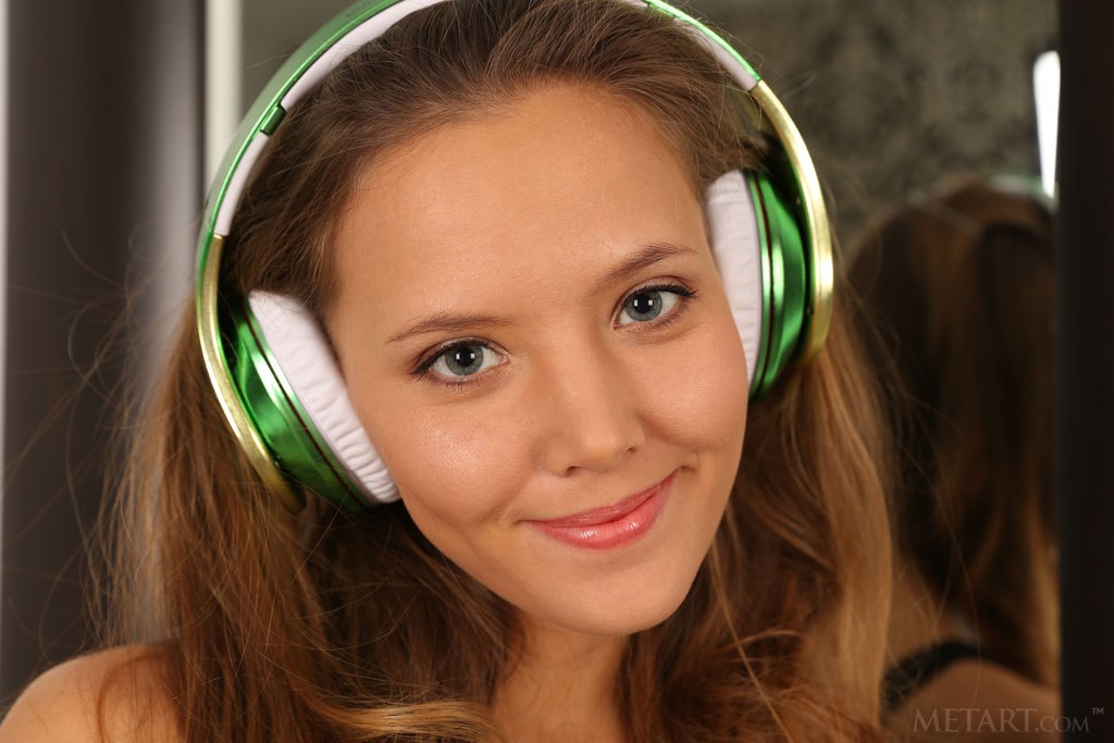 Mango A - Music lover teen babe dances around and gets naked at home