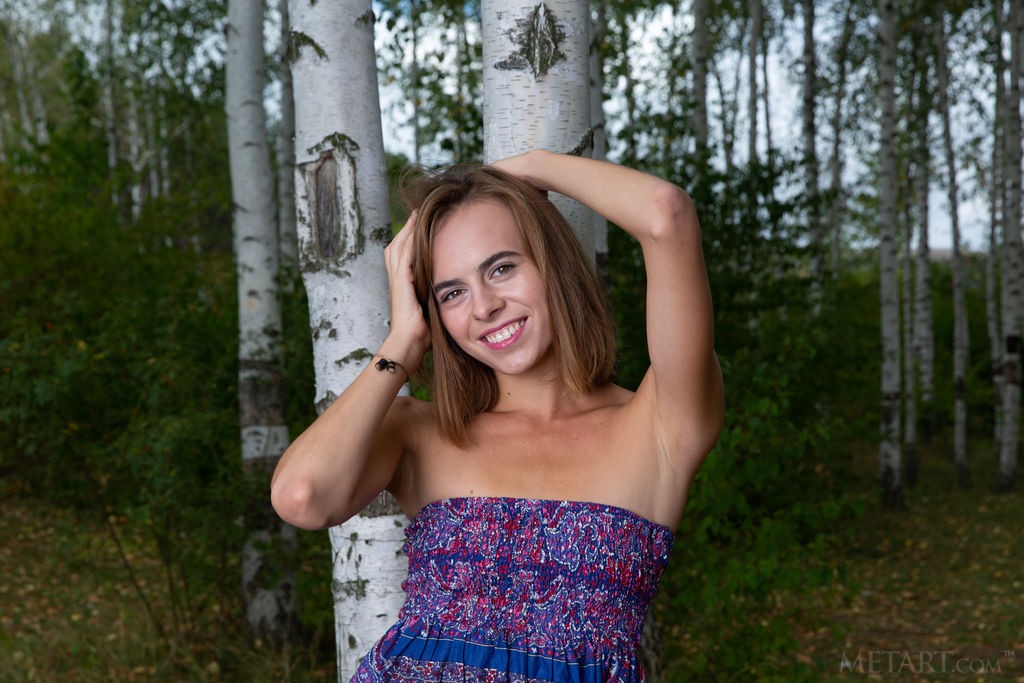 Gracie - Strolling through the woods and undressing along the way