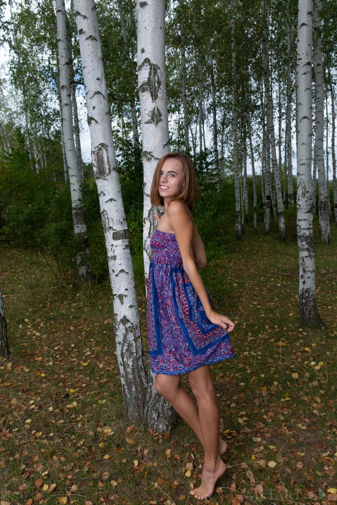 Gracie - Strolling through the woods and undressing along the way