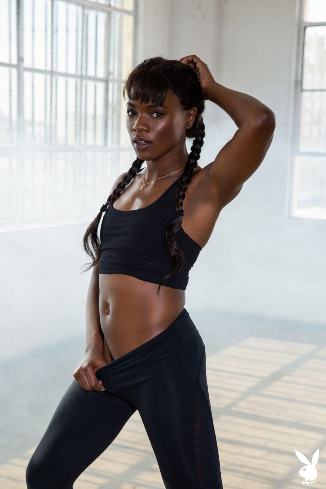 Ana Foxxx is feeling hot after her workout